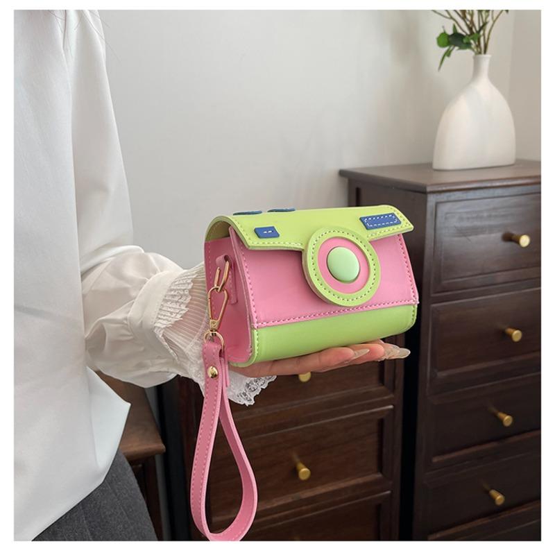 Exclusive Design Color-matching Compact Handbags Shoulder and Crossbody Bags for Women's Cameras New Fashion Trend