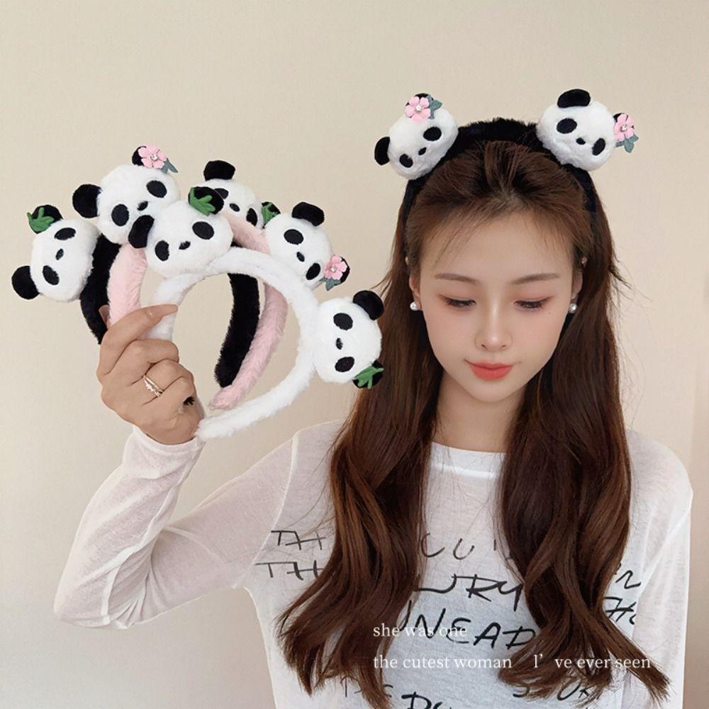 Zoo Hair Clip Cartoon Hair Band Cute Plush Doll Hair Hoop Fashion Panda Headband  Children