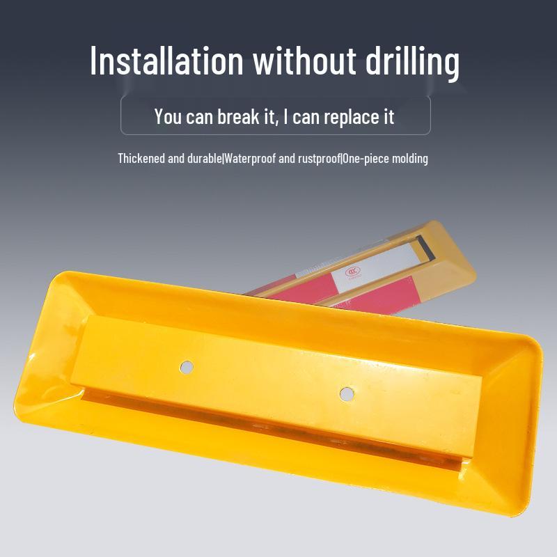 Утолщенный треугольный парковочный столбик: Противоударный ограничитель колес с установкой без сверления