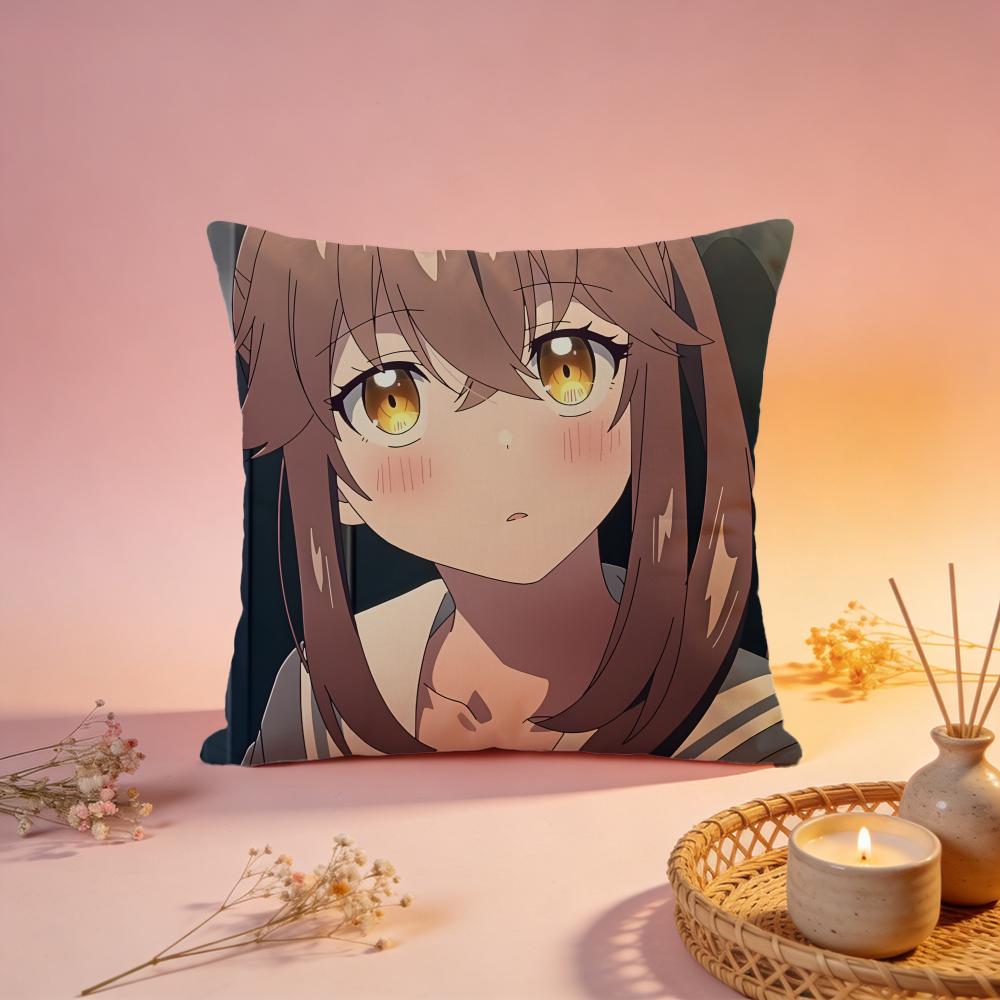 Trendy Ssasaki and Peepsing Cushion Cover Comfortable Durable Pillow Cover MultiScene for Home Office Car Sofa