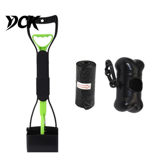 Large And Medium Dog Waste Scooper Pooper Scooper, Portable Pet Cleanup Tool with 20 Bags, Non Stick ABS Plastic Carry Case, Foldable for Yard, Lawn,