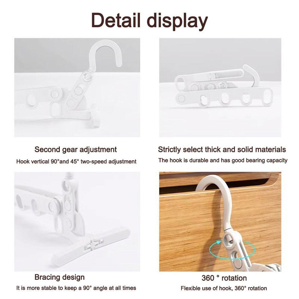 Five-hole Clothes Drying Rack Foldable Clothes Hook New Clothes Drying Artifact  Dormitories