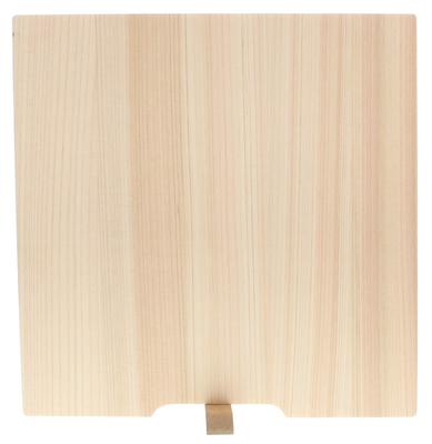 Разделочная доска Tosa Ryu Shimanto Hinoki с подставкой S бежевая 22x22 см HS-2001S
