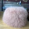 Imitation Fur New Fox Fur Flat Top Hat Thickened Fluff Warm Ear Protection Hat Dome Snow Winter Hats