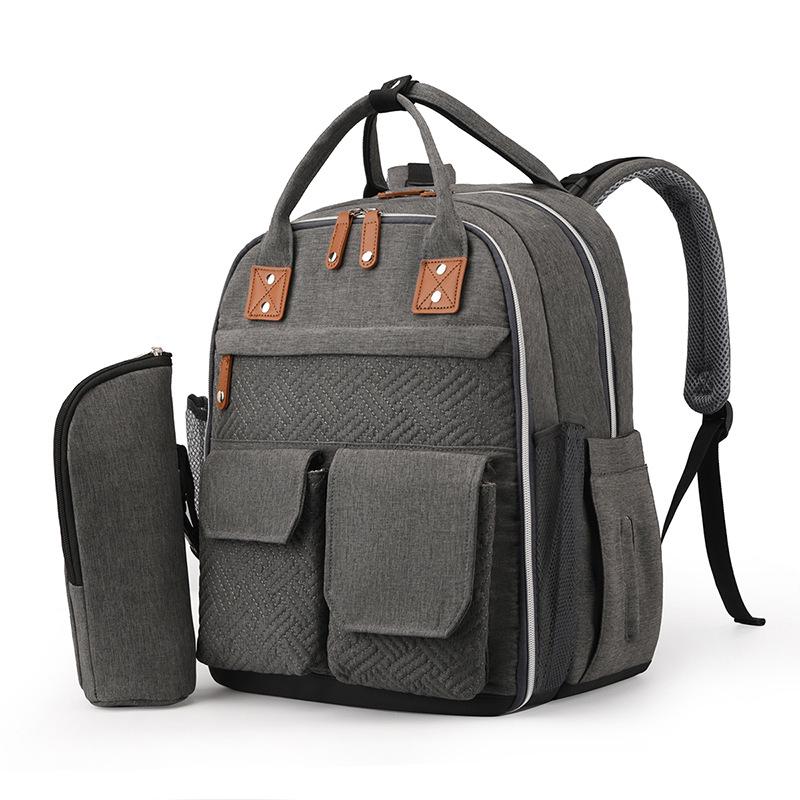 Versatile Large Capacity Diaper Backpack: Wet/Dry Separation, Multi-Compartment Mommy & Baby Bag