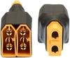 XT60 Parallel Connector for RC LiPo Batteries | 1 Female To 2 Male | No Cable | Lightweight & Compact Adapter | Ideal for RC Helicopter | Polyester