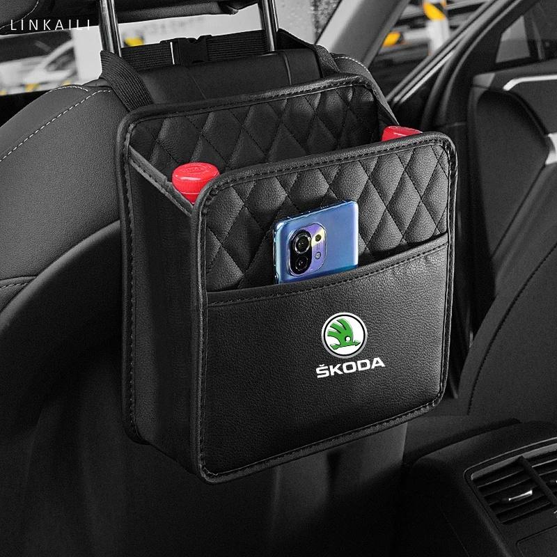lkdxh8 Suspension car seat back storage bag/car rear seat storage bag for Skoda Octavia Superb Fabia 1 2 VII S Kodiaq Kamik Scala VIRS