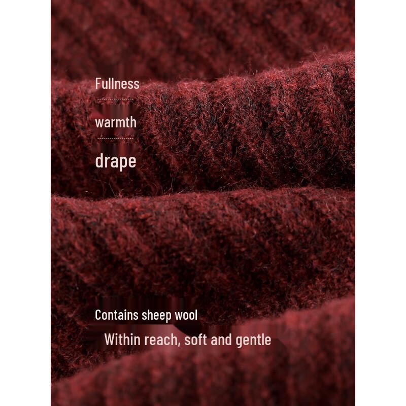 Mohan Yimei Quiet Luxury V-Neck Faux Two-Piece Knit Sweater