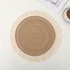Скандинавские настольные салфетки круглые термостойкие подставки с бахромой под миски, подставки под чайник для сервировки обеденного стола