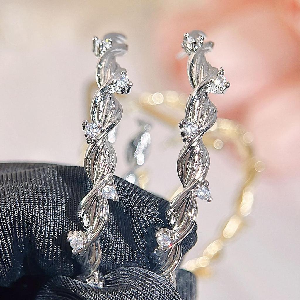 CMM корейский стиль золотой цвет серебряный цвет круглые серьги-кольца вечерние большие ушные петли женские украшения