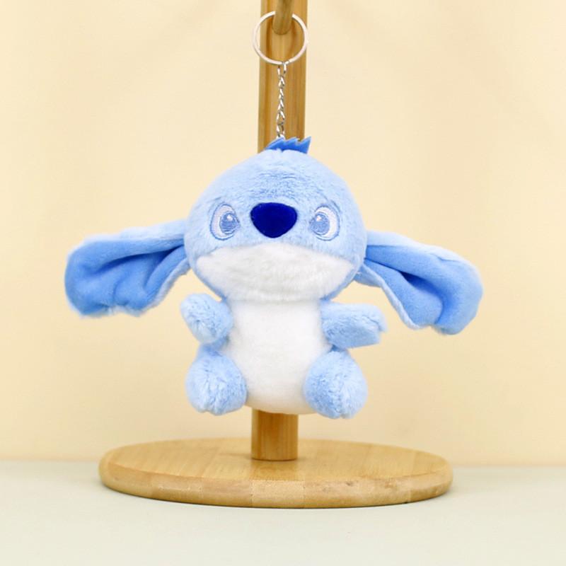 Adorable Stitch Plush Keychain Purple Cute 12cm Short Plush Toy For Bags