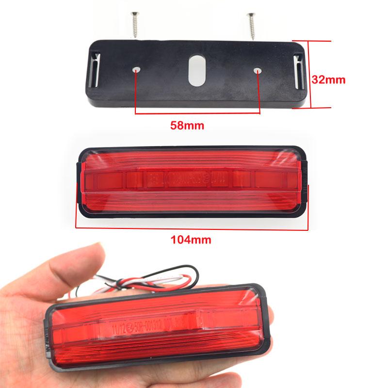 2 шт., 24 В, 12 В, автомобильный указатель поворота, задний предупреждающий задний фонарь, 18 светодиодных индикаторов для грузовика, прицепа, боковые габаритные индикаторы