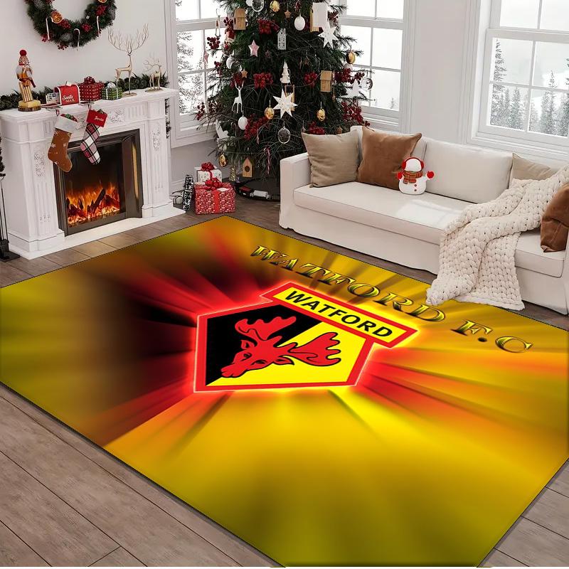 1PC rug Watford Crest Design Carpet, Chair Rug,Area Rug for Office Bedroom living rooms bedroom, Doormat decor Christmas fan gifts
