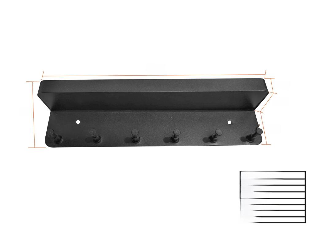 Настенная полка из нержавеющей стали без перфорации для хранения на кухне, в ванной и прихожей