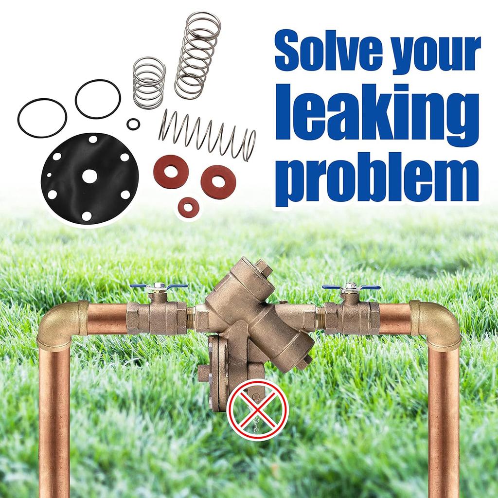 3/4"-1" Complete Backflow Repair Kit for Zurn Wilkins 975XL 975XL2 RK34-975XLR Backflow Preventer Repair Kit with Spring