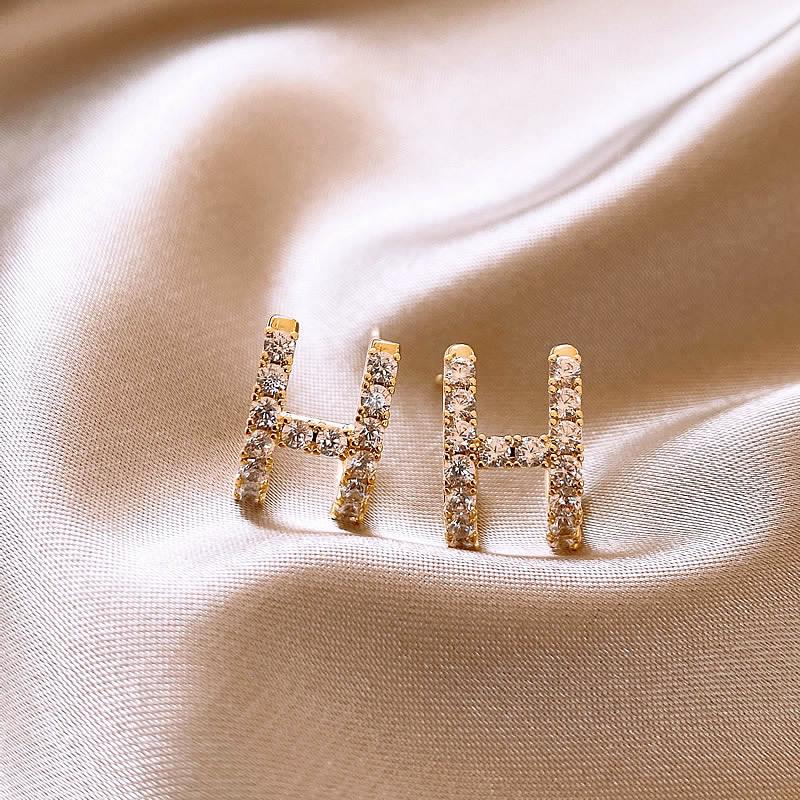 Французские ретро серьги с цирконом и жемчугом: Ювелирные изделия из серебряных игл 925 пробы класса «легкая роскошь»