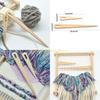 KX4B 5pcs/set Weaving Shuttle Crochet Needle Hand Loom Tapestry Knit DIY