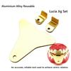 1 набор Стоматологическая ложка Стоматологический передний шаблон набор Lucia Jig Set Алюминиевый сплав Стоматологическая лаборатория Слепочные ложки для достижения центрального соотношения