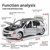 Official authorized 1:24 Mitsubishi EV09 Street Edition Alloy car Model Toy car Sound&light toy car boys Gift  collectibles