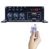 AK370 Усилитель мощности Искажения Беспроводной Совместимый с Bluetooth Многофункциональный Низкое Подключение 12В/220В 2-канальный Аудиоусилитель