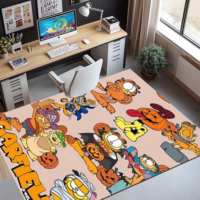 Garfield Pattern Rug, Indoor/Outdoor Mat, for Picnic, Gameroom, Bedroom, Office, Living Room, Home Decor Carpet, Birthday Gift