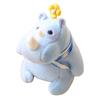 Handmade Rhinoceros Plush Toy Interactive Stuffed Rhinoceros Doll  Birthday Parties