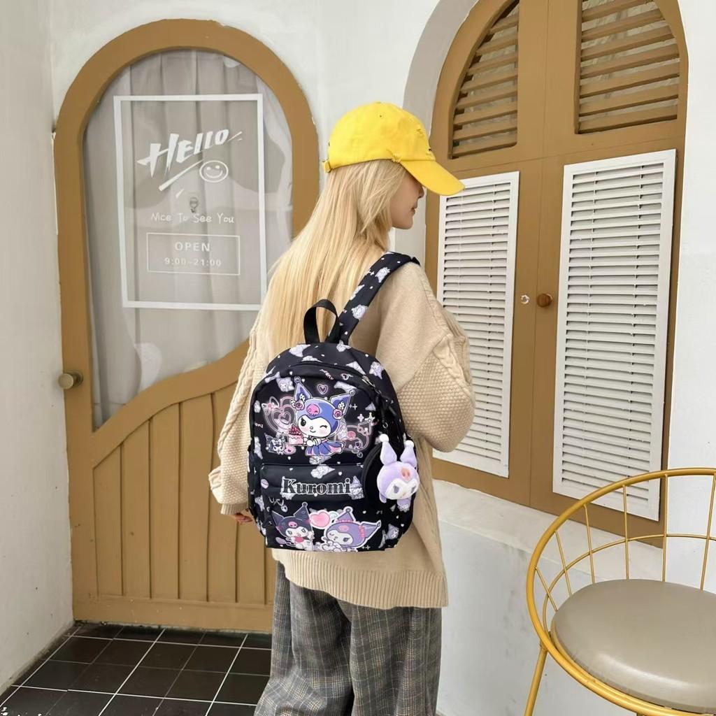 Kuromi Sanrio Hello Kitty My Melody Cartoon Pattern Backpack Children Gifts
