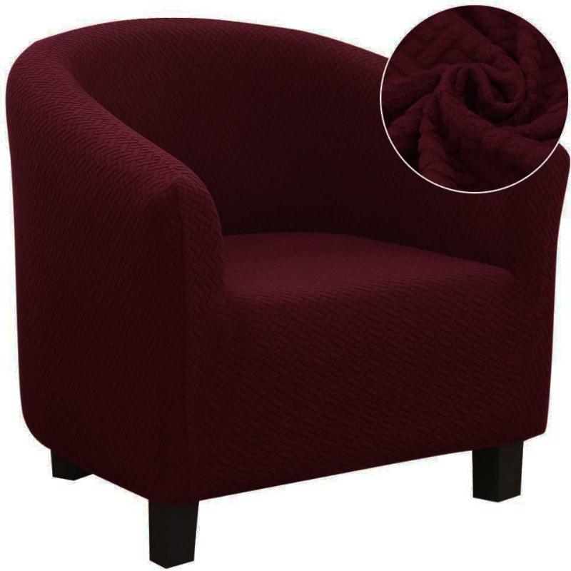 Новый дизайн, жаккардовый спандекс, клубная ванна, диван, кресло, чехол для сиденья, протектор, моющаяся мебель, чехол, простой в установке, декор для домашнего стула