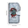 Gothic Joker Pattern Long Wallet Portable Multi Slot Card Holder Fashion Casual Daily Carry Purse