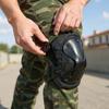 Набор из 4 шт. Защитное снаряжение Наколенники Налокотники Профессиональная защитная накладка для скейтборда для страйкбола пейнтбола охоты и других видов спорта на открытом воздухе
