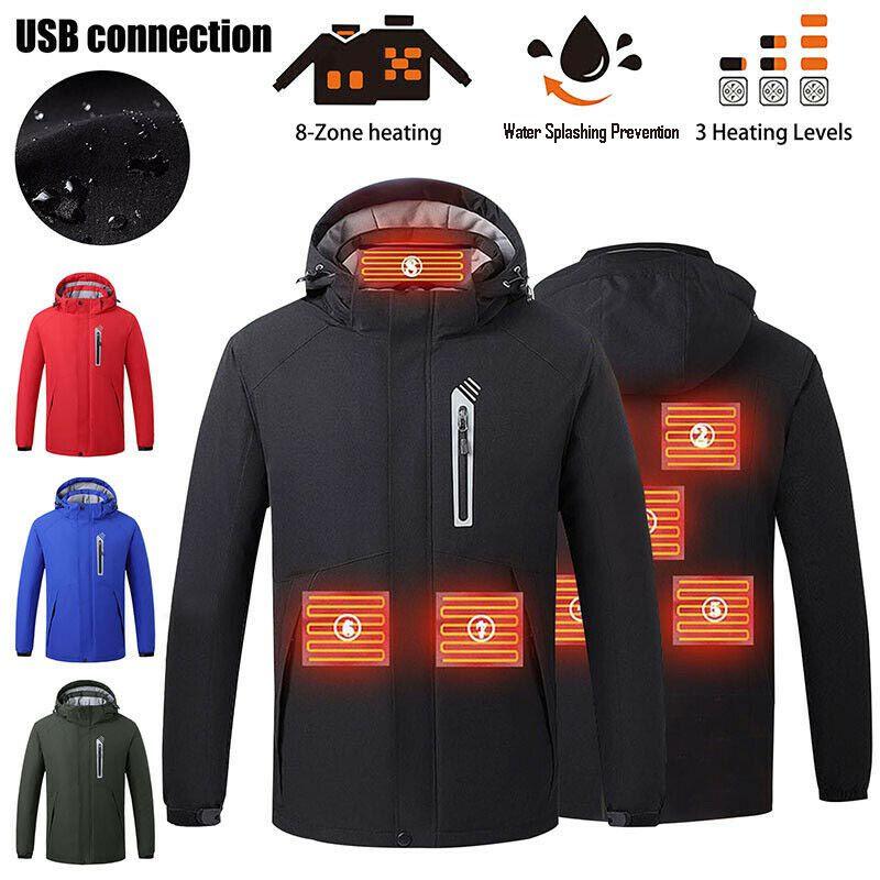 Luxurious Usb Electric Heated Coat With Hooded Jacket For Ultimate Winter Warmth