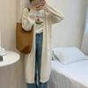Autumn and Winter Women's Sweater In The Long Section of Soft Knitted Cardigan Loose Lazy Wind Large Pockets Temperament Soft Sweater Coat