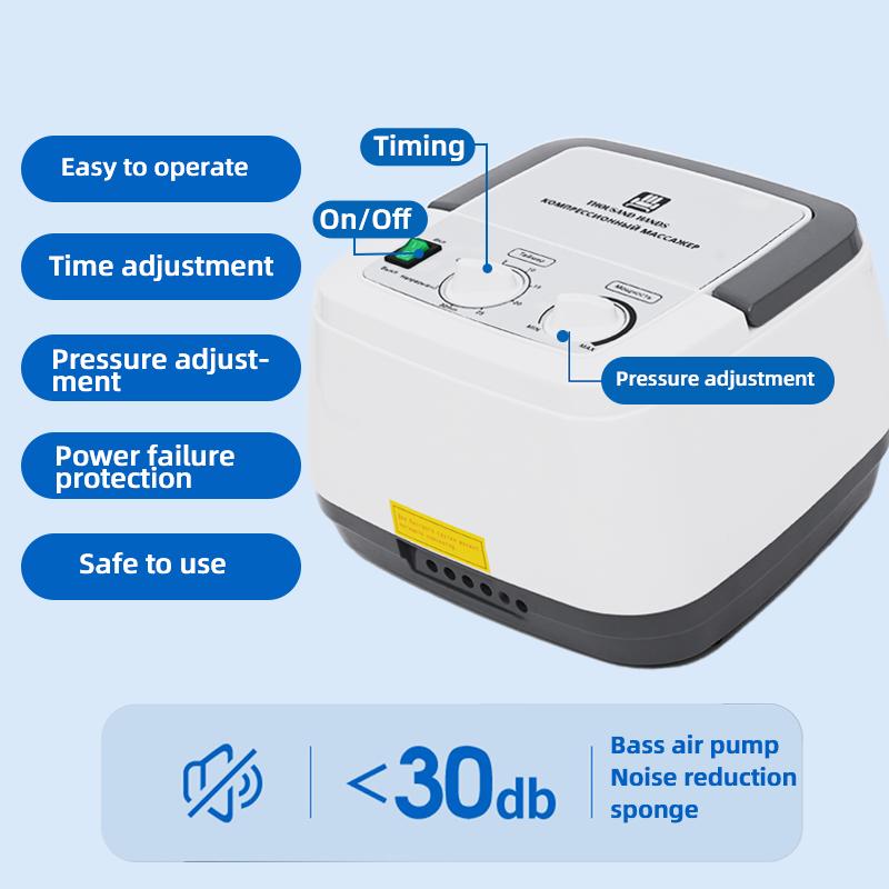 Новый модернизированный электрический массажер для тела с 6 полостями, воздушный компрессионный массажер для рук, талии, ног, ступней, способствующий циркуляции крови, облегчающий боль