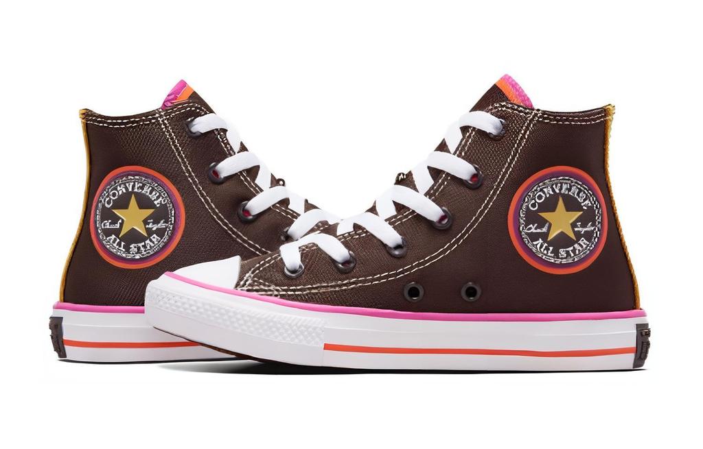 Детские кроссовки Willy Wonka x Converse Chuck Taylor All Star High PS 'Шоколадный капель'