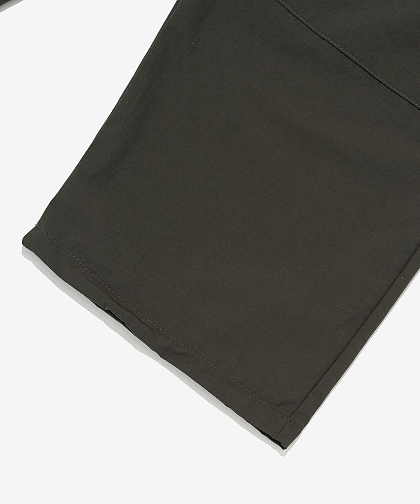 OTHERFITS Широкие нейлоновые брюки с боковой лямкой (хаки)