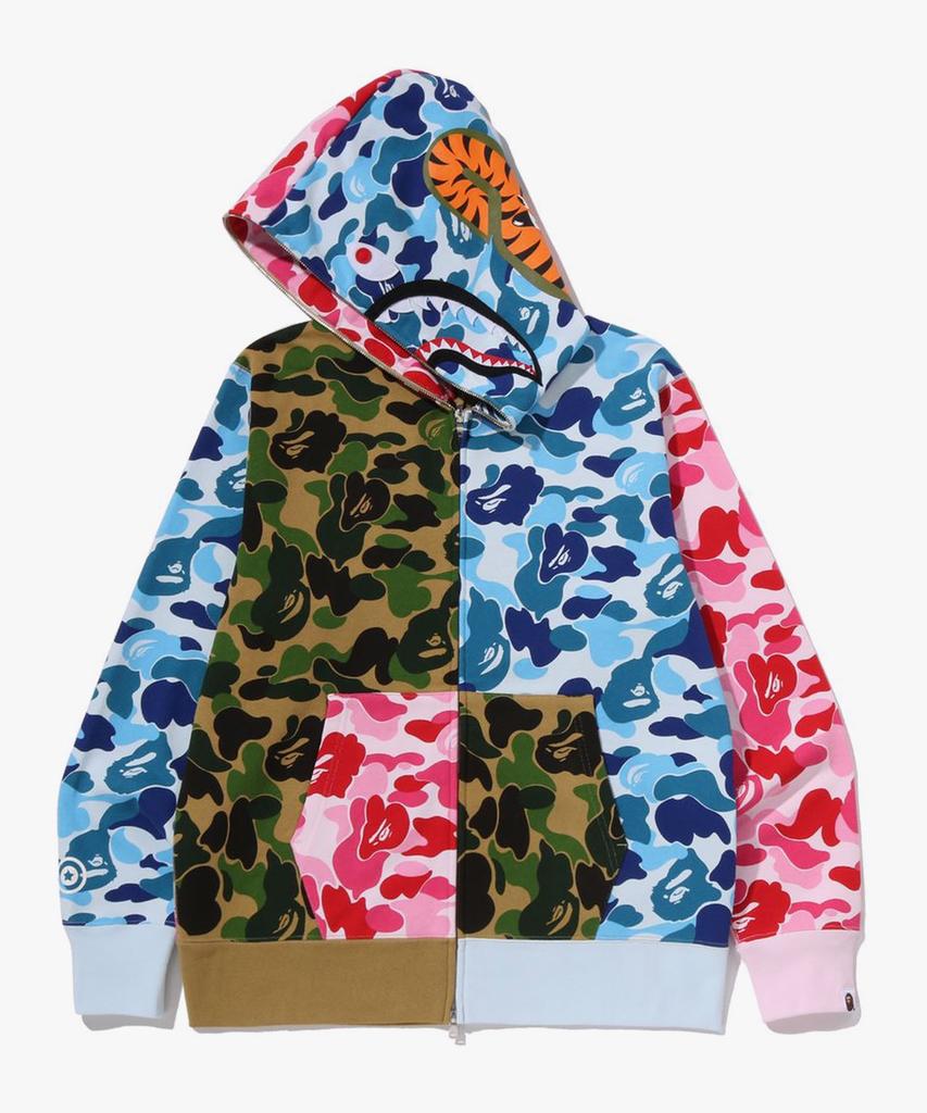 Bape Abc Камуфляж Сумасшедшая Акула Худи на Молнии (M) много