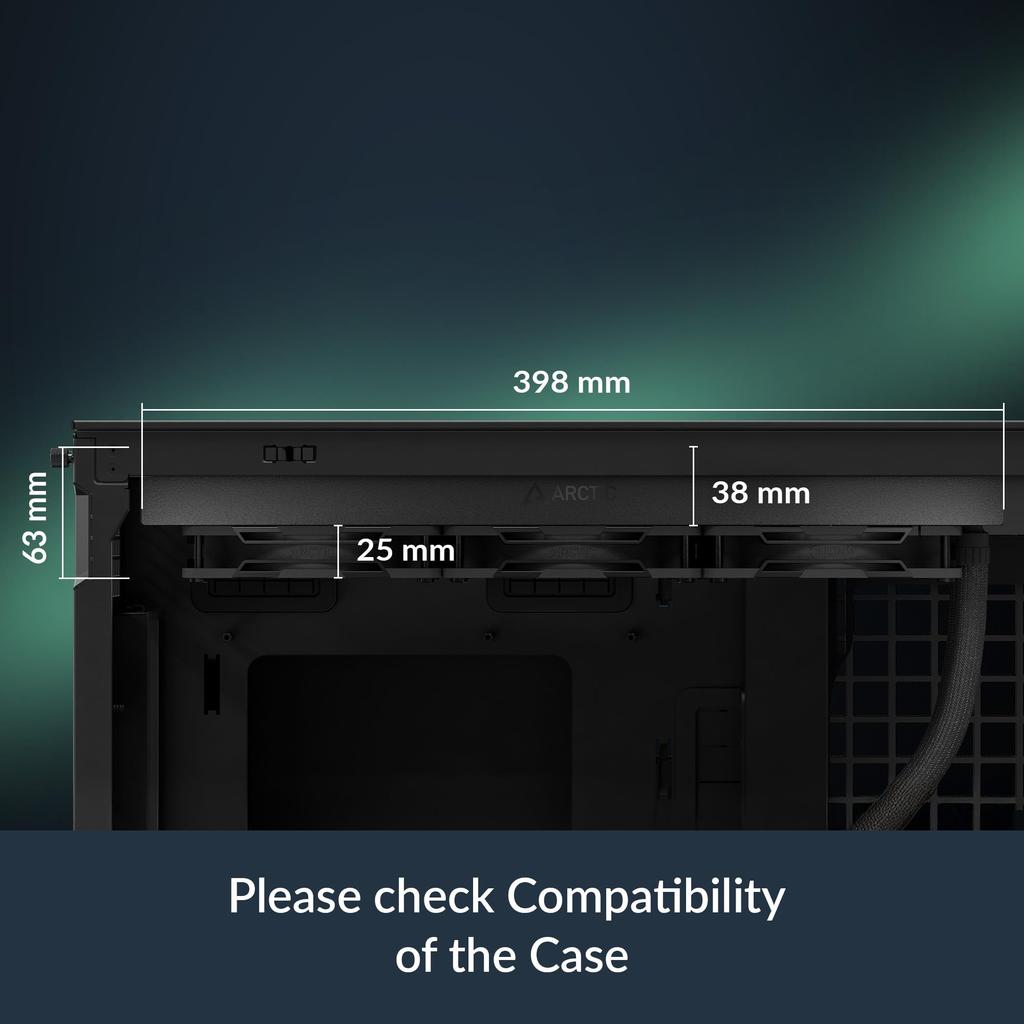 ARCTIC Liquid Freezer III Pro 360 - Система жидкостного охлаждения для ПК, AIO СВО для процессора, 3 x 120 мм, Радиатор 38 мм, PWM-насос, Вентилятор VRM, AMD AM5AM4, Intel