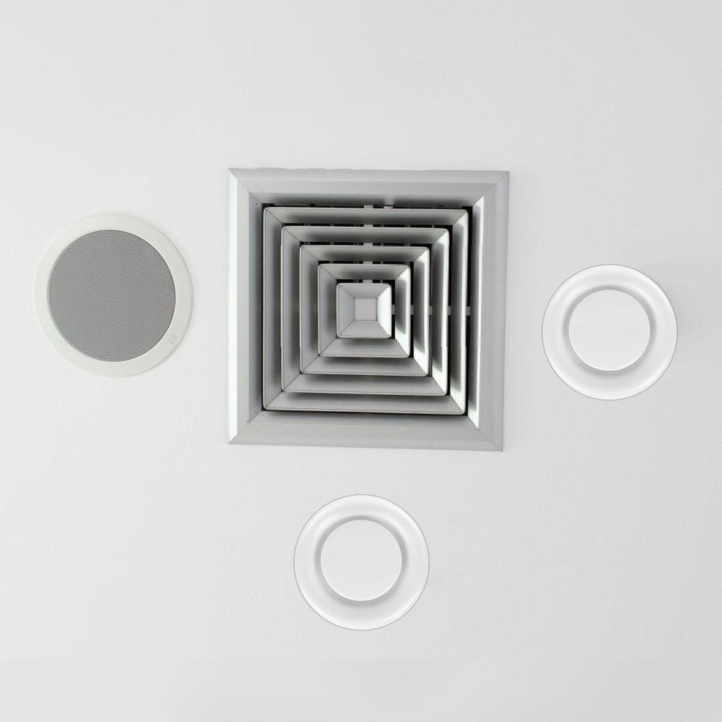 Регулируемые круглые потолочные вентиляционные решетки Диффузор Из прочной углеродистой стали для дома и офиса Контролируемые воздушные потоки