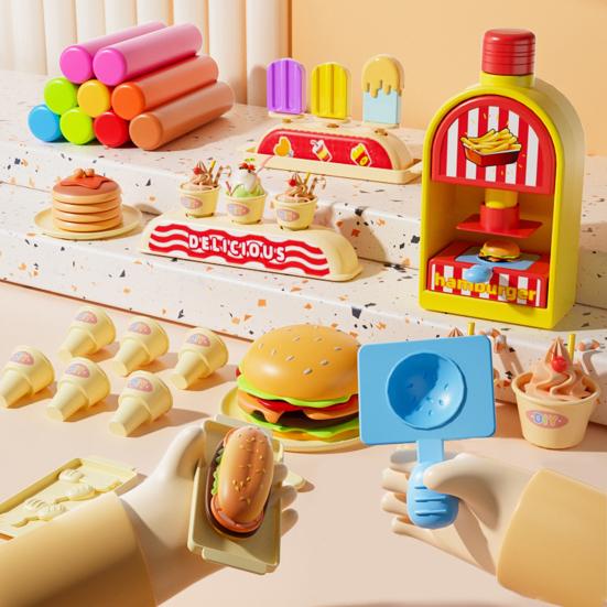 57 шт. набор цветного теста машина для приготовления мороженого игровой домик игрушки для детей возраст 45359