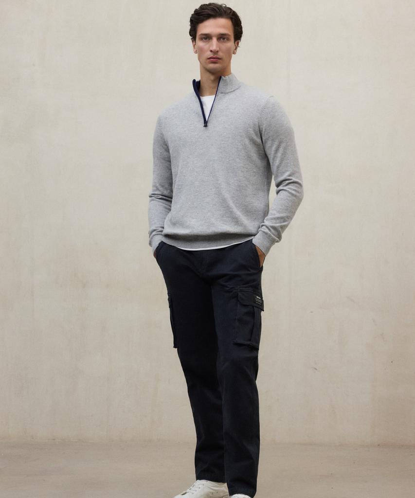 Ekoalpeu Men'S Light Grey Larch Sweater