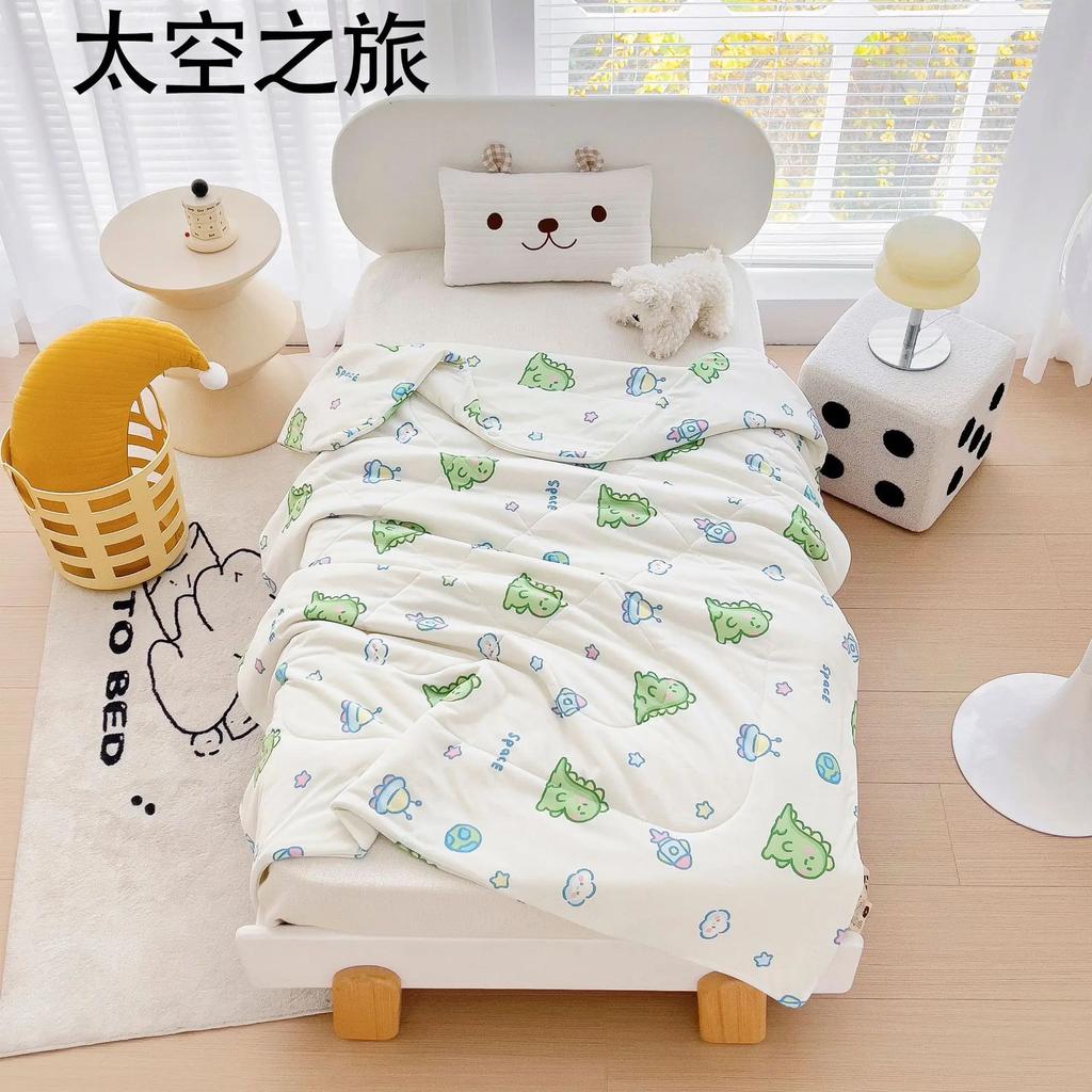 Новое детское летнее одеяло, вязаное хлопковое летнее одеяло, пододеяльник для детского сада, летнее одеяло с мороженым, воздухопроницаемый чехол