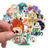 46PCS Cartoon Cute Skeleton Graffiti Sticker Luggage Pen Guitar Notebook Characters Guitar Waterproof Halloween Sticker Hot Item