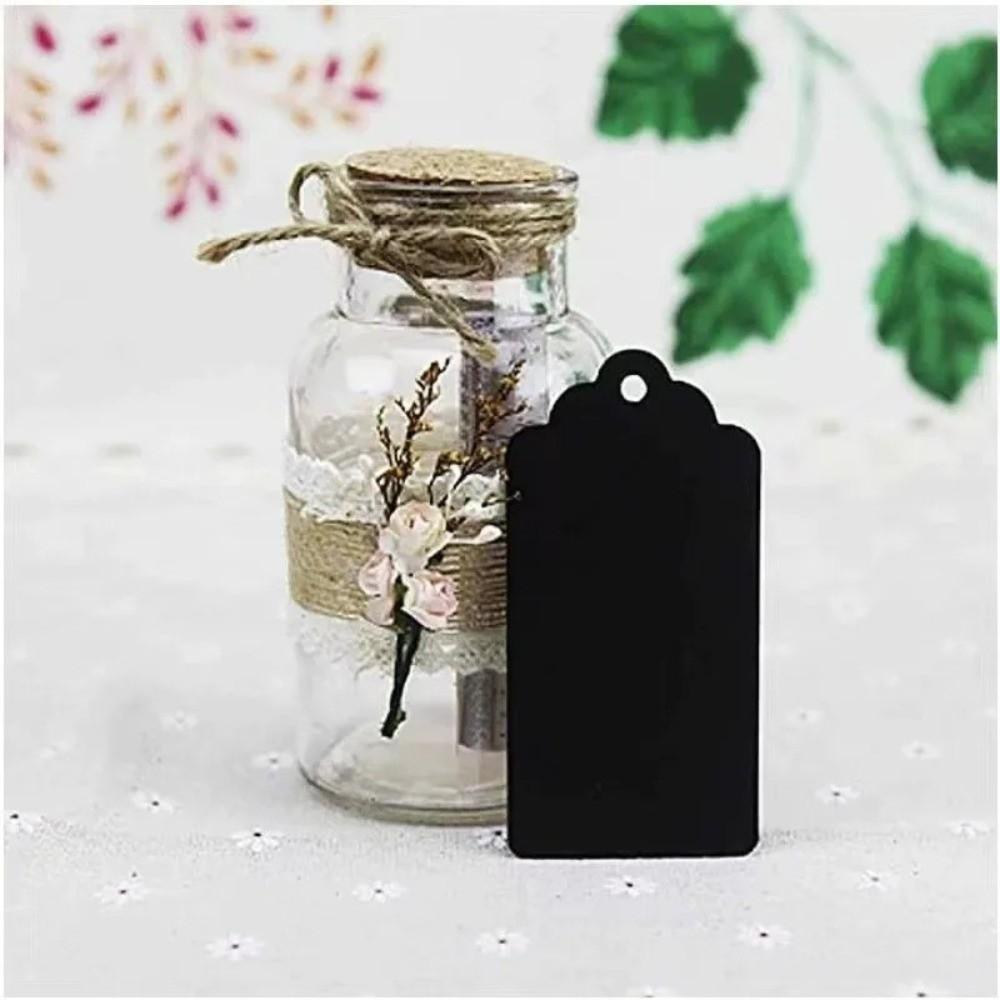 100Pcs Vintage DIY Scallop Label with String Wedding Gift Decorating Tag  Holiday Decorations