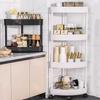 Movable Corner Shelf Household Storage Cart Living Room Elevated Design Shelf Toilet Modern Minimalism Storage Rack Snack Holder