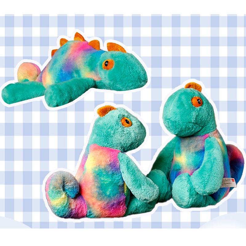 Милая плюшевая игрушка-хамелеон, меняющая цвет, длинношерстная набивная кукла-ящерица, оптовый подарок, украшение