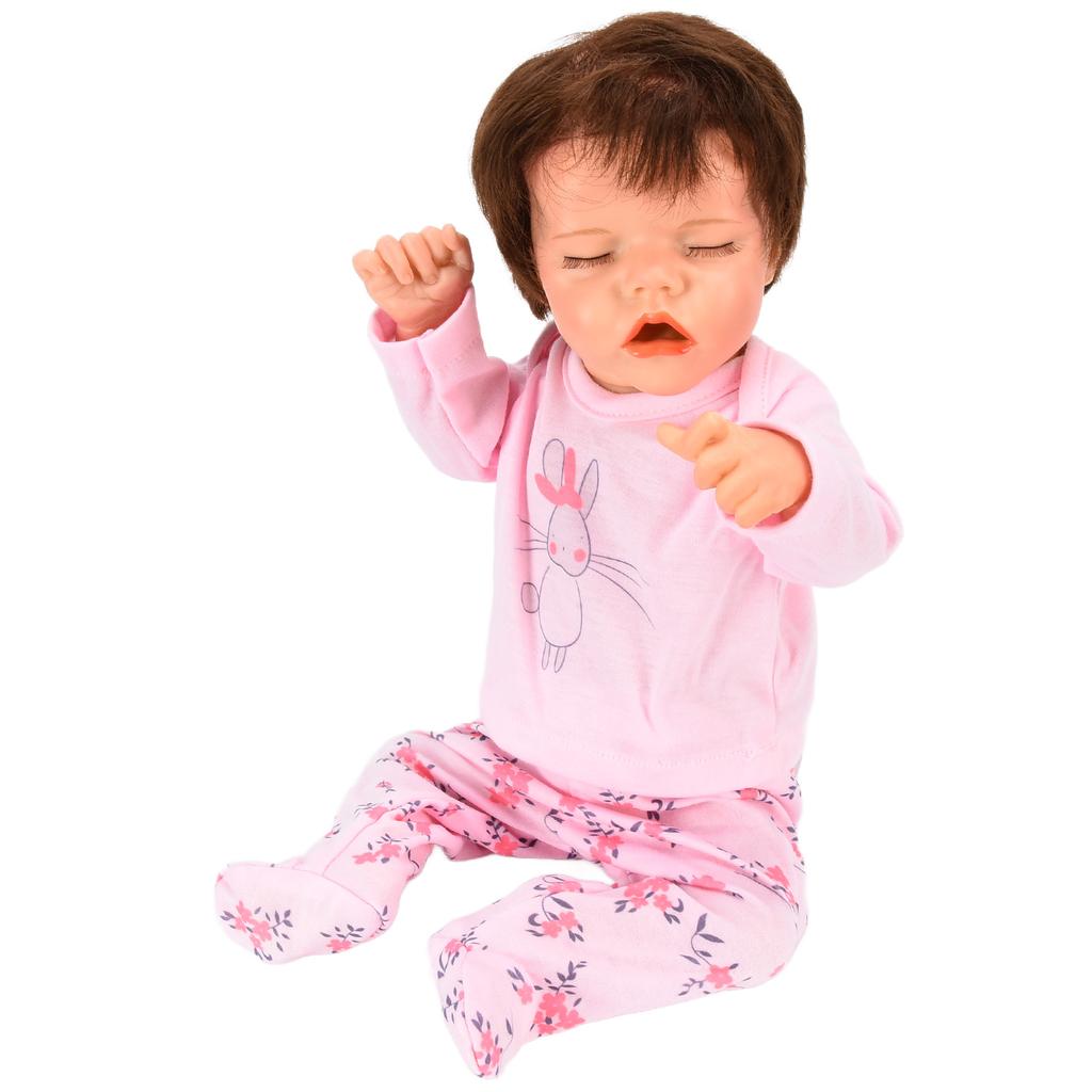 18 дюймов Реалистичные куклы Reborn Baby Dolls Мягкое виниловое тело, имитация куклы-младенца с соской