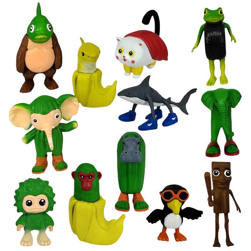 Итальянский Бред Тунг Сахур Фигурка Игрушка Тралалеро Тралала Фигурки Бомбардино Крокодил Шимпанзини Бананини Модель Декор Кукла Подарок