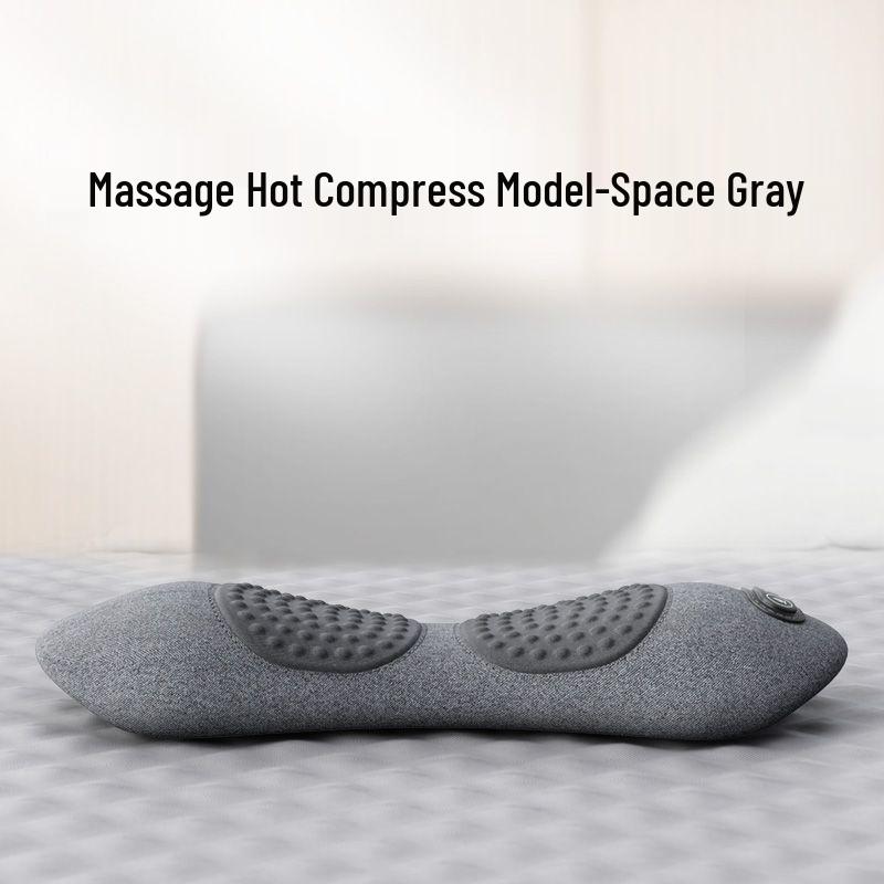 Heated Lumbar Support Pillow with Massage Function