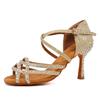 Women's Girls Latin Dance Shoes Ballroom Tango Salsa Party Shoes for Ladies High Heel 9CM