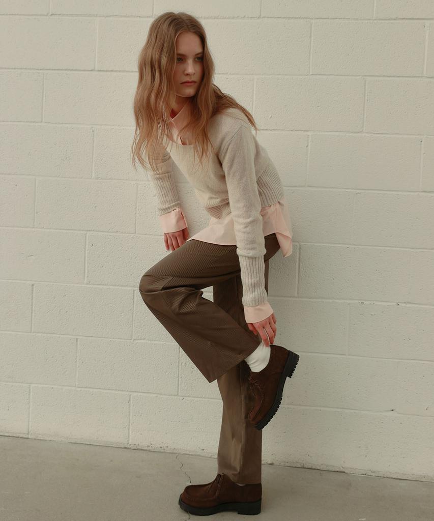 OURO Stripe Pocket Pants [ Brown ]